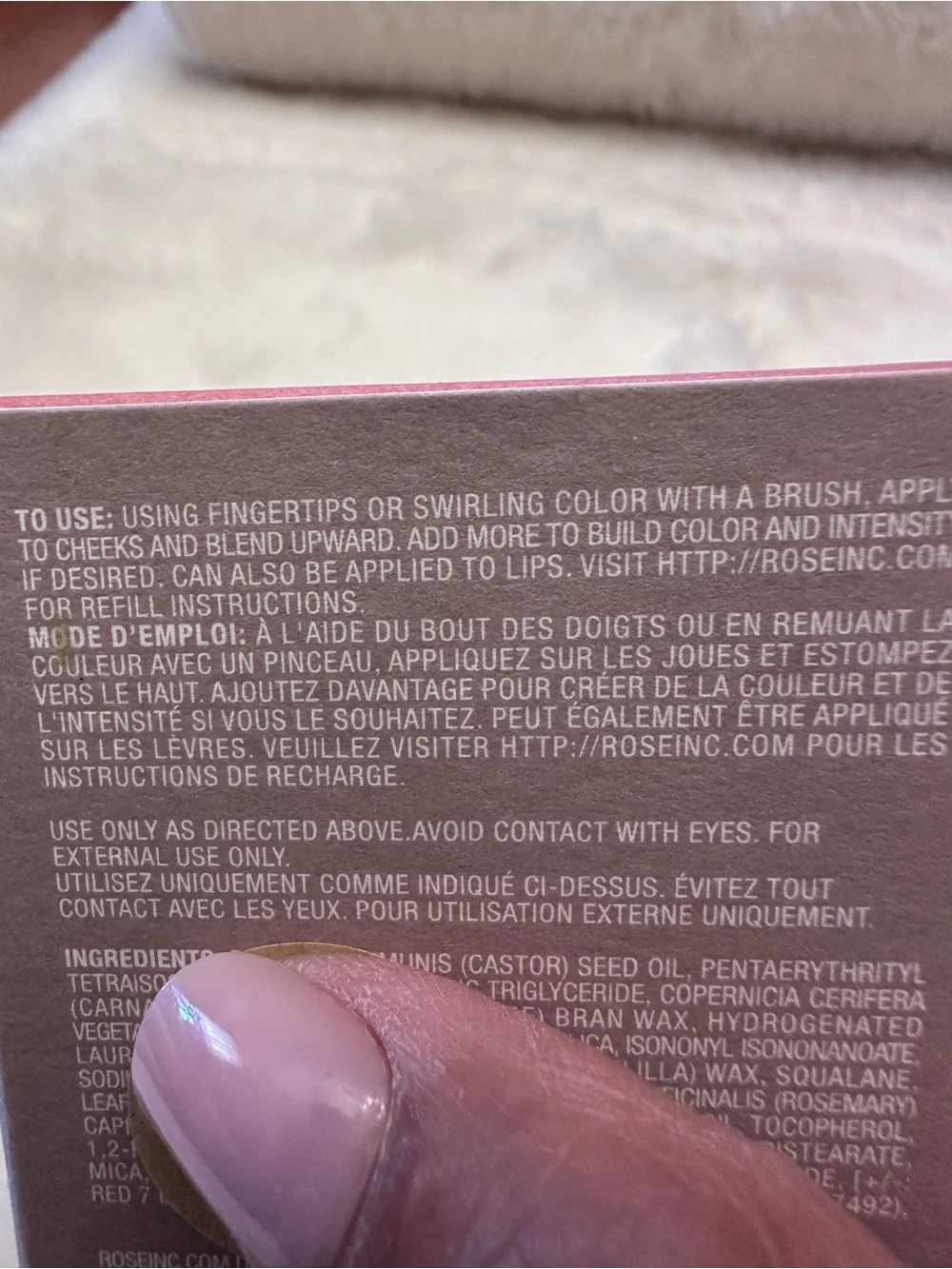Rose Inc Blush Divine Lip Cheek Color Heliotrope NEW 4.5g